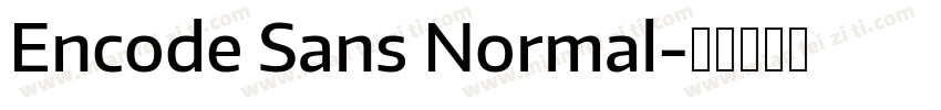 Encode Sans Normal字体转换